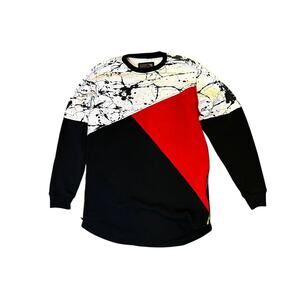 Bleeker & Mercer Splatter Crewneck Sweatshirt Size L